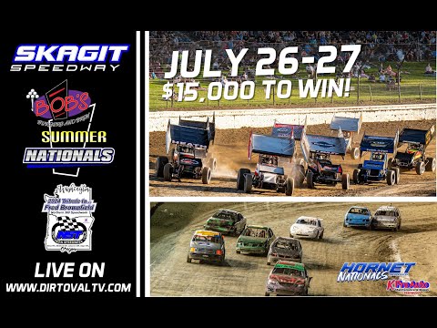 7/27/24 Skagit Speedway / 360 Summer Nationals &amp; Hornet Nationals Night #2 / Full Event - dirt track racing video image