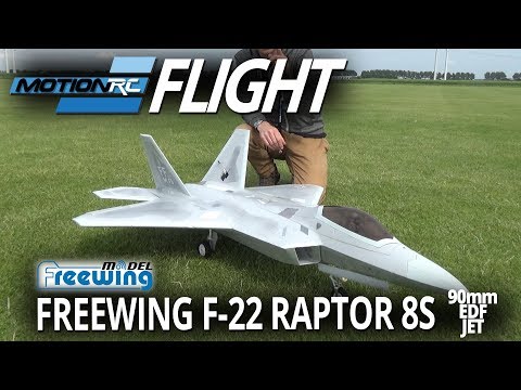 Freewing F-22 Raptor 90mm 8s EDF Jet - Grass Ops- Motion RC - UCubk5oFcnH0G47QJsj22fKw