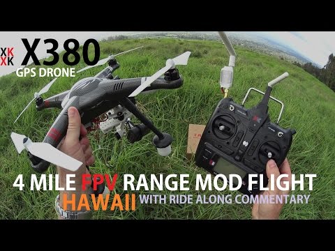 XK X380 GPS Drone Long Range Mod - 4 Mile FPV Flight  [With In Flight Commentary] - UCVQWy-DTLpRqnuA17WZkjRQ