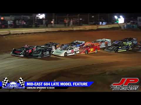 Mid-East 604 Late Model Feature - Carolina Speedway 5/10/24 - dirt track racing video image