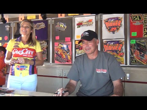 Billy Moyer Sr. - Signing Autographs @ Fairbury Speedway - dirt track racing video image