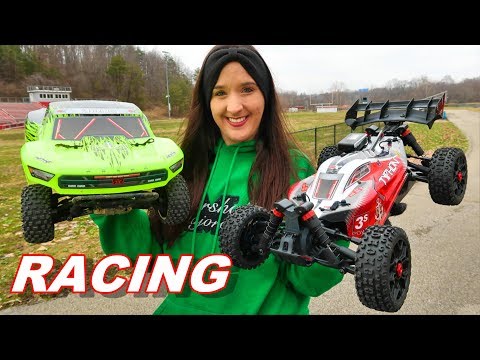 FAST 50 mph RC Buggy & SCT Race - Arrma Senton Vs Typhon 4X4 3S BLX Racing - TheRcSaylors - UCYWhRC3xtD_acDIZdr53huA