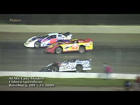 American Late Model Series (ALMS) - Eldora Speedway Rossburg, OH May 24, 2009 - dirt track racing video image