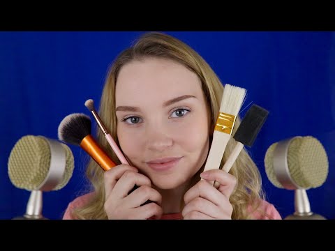 ASMR Microphone Brushing with Different Brushes - UCikebqFWoT3QC9axUbXCPYw