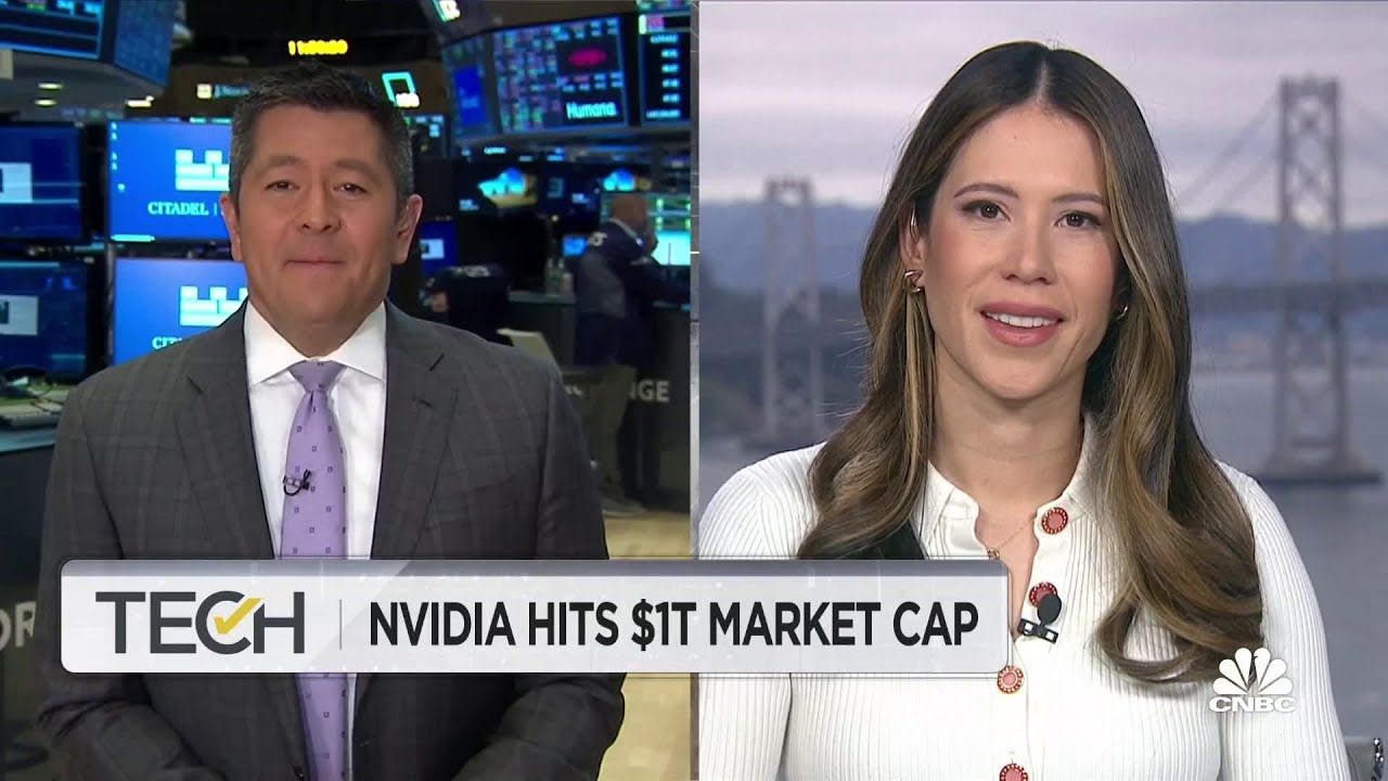 Nvidia hits $1 trillion market cap as stock surges on A.I. rally