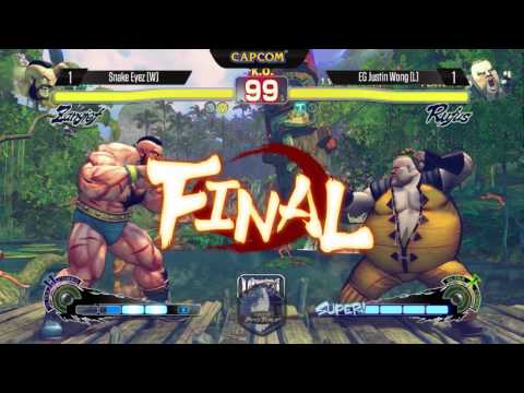 USFIV: Snake Eyez vs EG Justin Wong - SDCC2014 - Capcom Pro Tour Grand Finals - UCPGuorlvarThSlwJpyTHOmQ