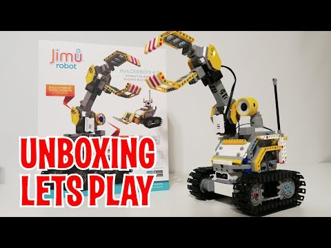 Unboxing & Let's Play : UBTECH Jimu BUILDERBOTS Robot Kit  (EXCLUSIVE REVIEW + GrabberBot Build) - UCkV78IABdS4zD1eVgUpCmaw