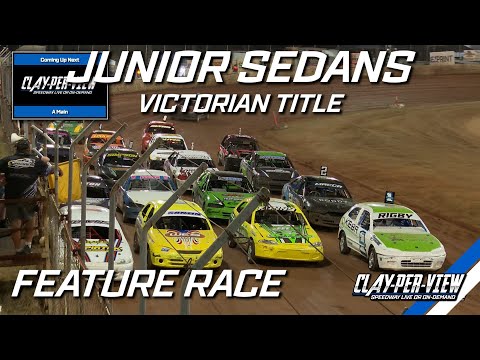 Junior Sedans | Victorian Title - A-Main - Nyora - 14th Jan 2023 | Clay-Per-View Highlights - dirt track racing video image