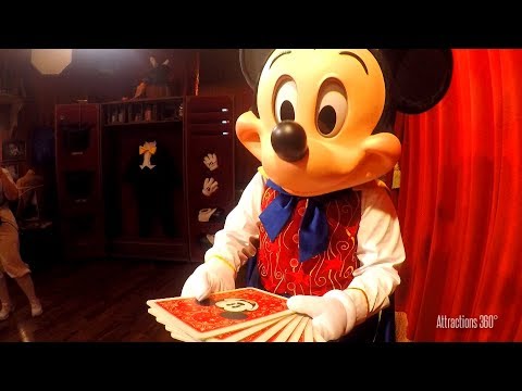 Talking Mickey Mouse doing Magic Card Trick - Walt Disney World - UCbDGvfJHf0r_WjS9voB8POA