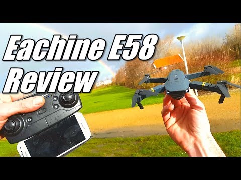 Eachine E58 Wifi FPV Drone DJI Mavic Clone Unboxing Review and Test Flight with Phone UFO App - UCMniPb3td7gxZo3Ex-kXmiA