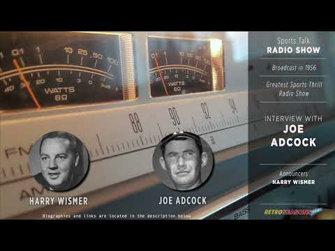 Joe Adcock Mini-Biography and Radio Interview video clip