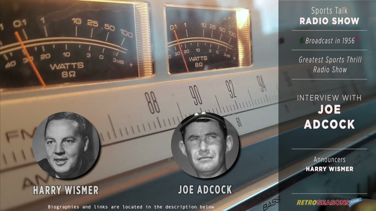 Joe Adcock Mini-Biography and Radio Interview video clip