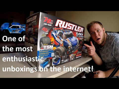 Traxxas Rustler VXL TSM RTR Unboxing & First Look 2017 - UCpgONso52_U8l8d5KM0UPKQ