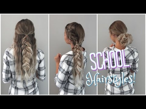 Quick & Easy No Heat Hairstyles! // Back to School - UCoNwgTHht-RyF85EL_VFtjQ