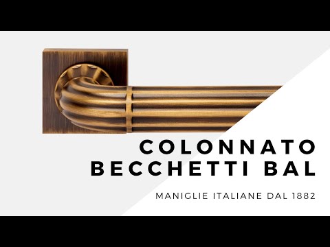 Maniglia colonnato | Becchetti Bal | Maniglie italiane dal 1882