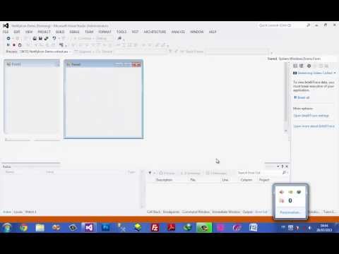 65. برمجة الواجهات – منبه شريط المهام NotifyIcon