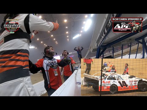 Michael King Jr Wreck at the Dome - In Car Camera - dirt track racing video image