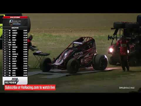 LIVE: USAC National Sprints at Ocala Speedway Friday - dirt track racing video image