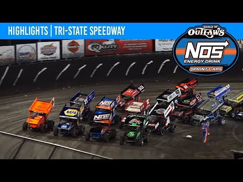 World of Outlaws NOS Energy Drink Sprint Cars | Tri-State Speedway | April 29th, 2023 | HIGHLIGHTS - dirt track racing video image