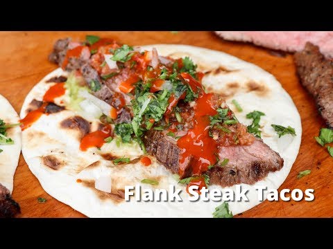 Flank Steak Tacos Recipe | Grilled Flank Steak on Santa Maria Style Grill - UC--MxpGXJ3LVD8KvlNzRlcA