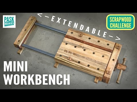 Mini Workbench (Extendable) - Scrapwood Challenge Ep18 - UCNyGbxoEo6CQvaRVEvItxkA