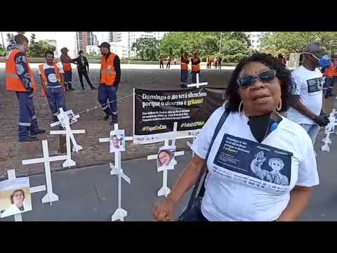 Ato silencioso em homenagem às vitimas do coronavírus e do descaso dos governos