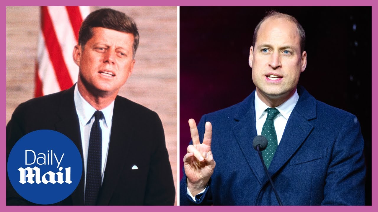 Prince William quotes JFK in Boston speech