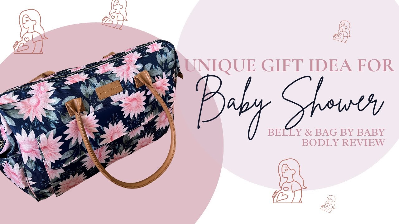 Unique Baby Shower Gift Idea - Baby Boldy Belly & Bag | Fully Prepped Bag for Labor & Delivery