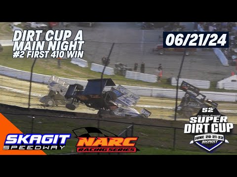 Super Dirt Cup A-Main Night 2 - Skagit Speedway - June 21, 2024 - dirt track racing video image