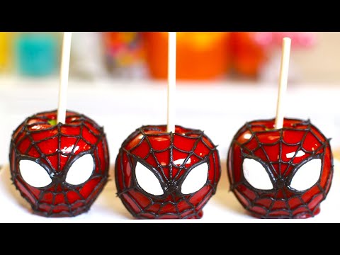 SPIDERMAN CANDY APPLES - NERDY NUMMIES - UCjwmbv6NE4mOh8Z8VhPUx1Q