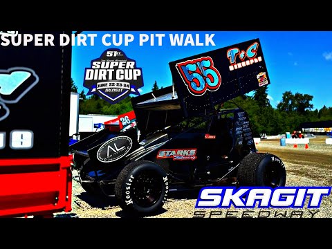 PIT WALK | SUPER DIRT CUP 2023 NIGHT 1 | SKAGIT SPEEDWAY - dirt track racing video image