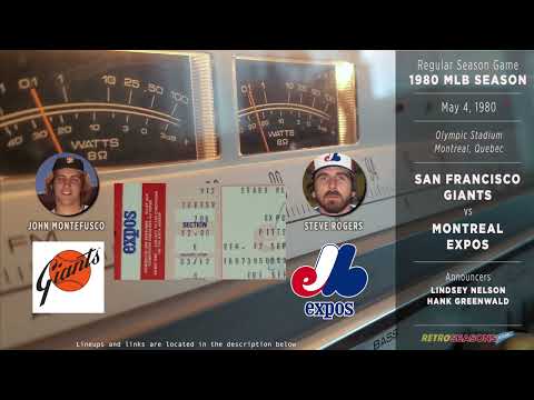 1980 San Francisco Giants vs Montreal Expos - Radio Broadcast video clip