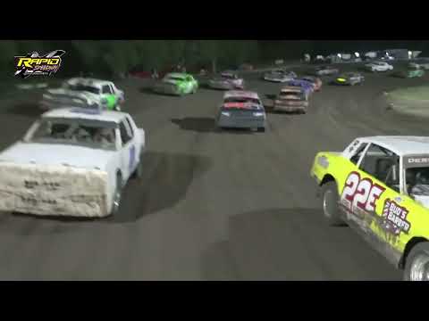 Hobby Stock &amp; Stock Car Features | Rapid Speedway | Rapid Speedway | 8-6-2021 - dirt track racing video image