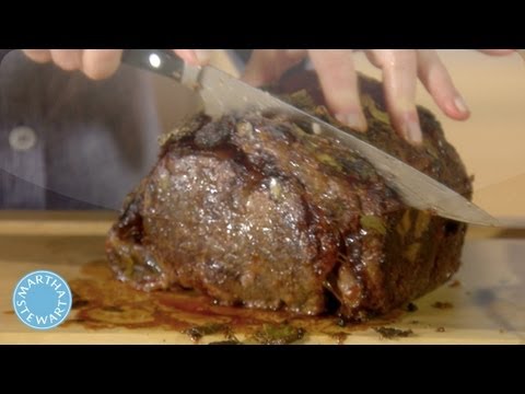 Carving Prime Rib Roast - Martha Stewart Cooking School - Martha Stewart - UC6JBm9OAkpI6NUBV_NsLxTA