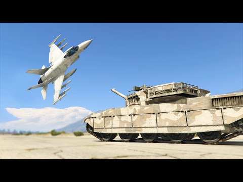 JET vs. TANK! (GTA 5 Funny Moments) - UCfLuMSIDmeWRYpuCQL0OJ6A