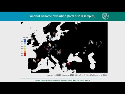 CARTA: Ancient DNA and Human Evolution – Johannes Krause: Ancient European Population History - UCh6KFtW4a4Ozr81GI1cxaBQ