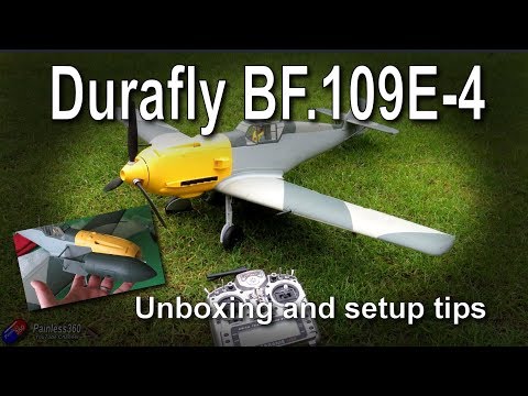 New DuraFly BF.109E-4 (ME109) Scale Warbird Unboxing and Setup tips - UCp1vASX-fg959vRc1xowqpw