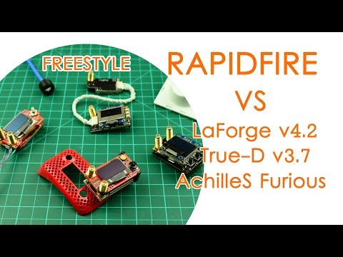 RapidFIRE V1.1.1 vs LaForge V4.2 vs TrueD V3.7 vs AchilleS (pre-production) - Bando Freestyle flying - UCBptTBYPtHsl-qDmVPS3lcQ