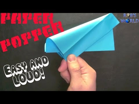 How to Make a Paper Popper! (Easy and Loud) - Rob's World - UCGCo75oFuO_g6dqxtLZwu7g