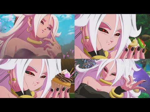 DRAGON BALL FIGHTERZ Android 21 Eats Everyone (All Intros/Victory Dialogue) - UCm4WlDrdOOSbht-NKQ0uTeg
