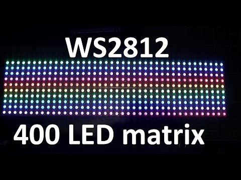 Arduino & 400 Neopixel WS2812 RGB LED matrix project - UC4fCt10IfhG6rWCNkPMsJuw