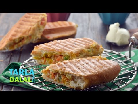 Cream Cheese Veg Panini by Tarla Dalal - UCYRRwNWXxCKFaVjFuXo1I8Q