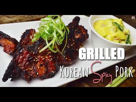 Grilled Korean Spicy Pork : Spicy Pork Bulgogi, On a Grill : 돼지고기 요리 : BBQ Sauce Recipe : 한글자막 - UCIvA9ZGeoR6CH2e0DZtvxzw