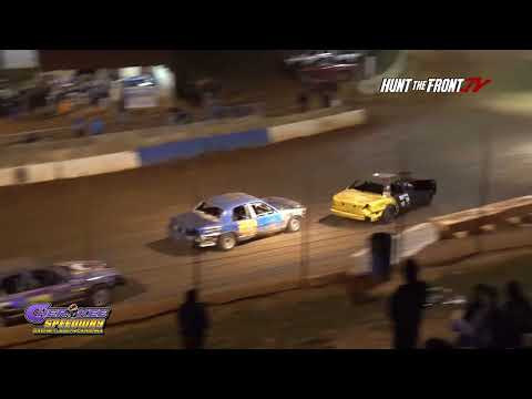 Highlights Crown Vics Cherokee Speedway Oct  12, 2024 - dirt track racing video image