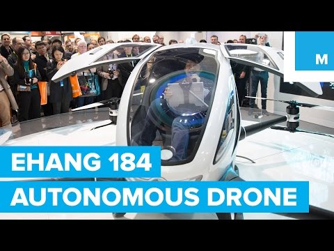 Ehang 184 Autonomous Manned Vehicle Drone | Mashable CES 2016 - UCL8Nxsa1LB9DrMTHtt3IKiw