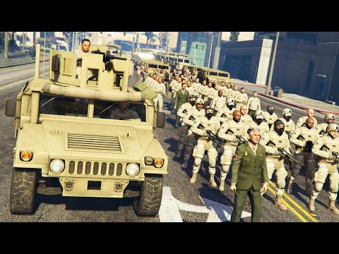 GTA 5 PLAY AS A COP MOD - MILITARY TAKEOVER!! MARTIAL LAW Army Police Patrol!! (GTA 5 Mods Gameplay) - UC2wKfjlioOCLP4xQMOWNcgg