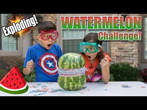 EXPLODING WATERMELON CHALLENGE! - UCHa-hWHrTt4hqh-WiHry3Lw