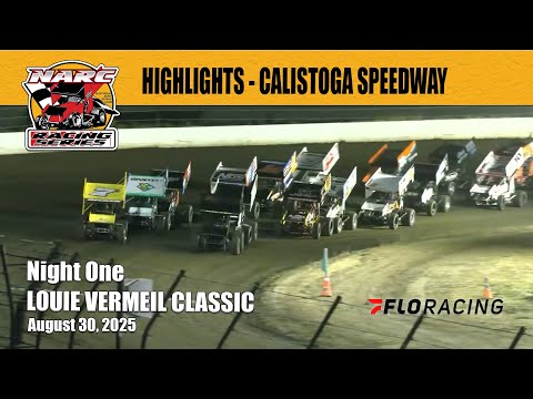 RACE HIGHLIGHTS: NARC SPRINT CARS @ CALISTOGA SPEEDWAY - AUGUST 30, 2025 - dirt track racing video image