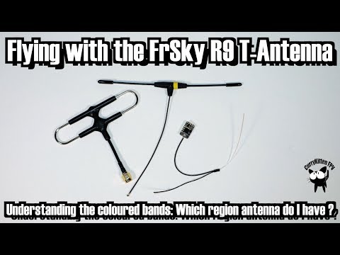 Testing the FrSky R9 T-Antennas and explaining the coloured bands for different regions - UCcrr5rcI6WVv7uxAkGej9_g