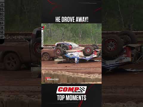 😳 MASSIVE Flip and Drives Away #CompTopMoments - dirt track racing video image